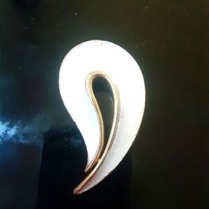 Lovely White Brooch by JJ.